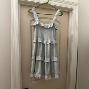 Charming seafoam green Spring/Sunmer Ruffled Dress